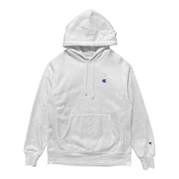 구제 의류 챔피온 리버스 위브 맨투맨 후드티 C 마크 그레이