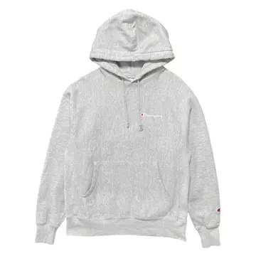 구제 의류 챔피온 리버스 위브 맨투맨 후드티 로고 자수 그레이