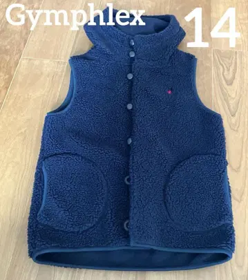[ 하자품 ] Gymphlex 후드 부착 보아 베스트 싸개 버튼 14