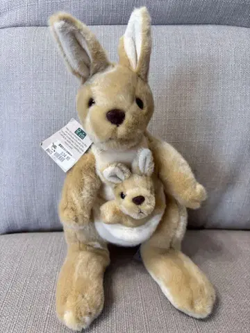 타롱가 동물원 모자 캥거루 봉제 인형 호주