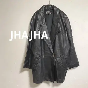 JHAJHA 가죽 자켓 블랙 코트 M