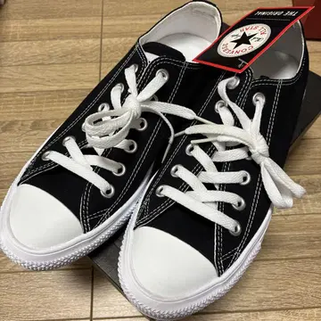 [미사용] CONVERSE ALL STAR 블랙 스니커즈 24.5cm