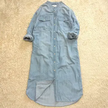 슬로브 이에나 Le Denim 데님 셔츠 원피스