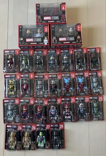 Happy 복권 BE@RBRICK MARVEL 묶음 판매