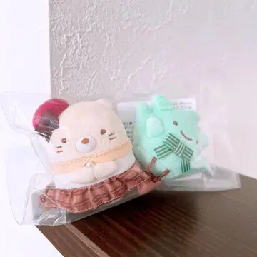 스미코구라시 초콜릿 페어 고양이 잡초 테노리 봉제 인형 세트