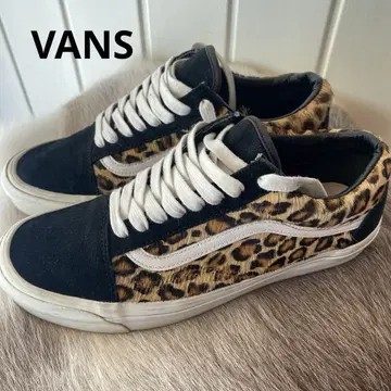 Vans 레오파드 무늬 스니커즈 로우컷 퍼 28cm