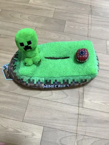 새상품급 마인크래프트 디오라마 티슈 케이스 크리퍼