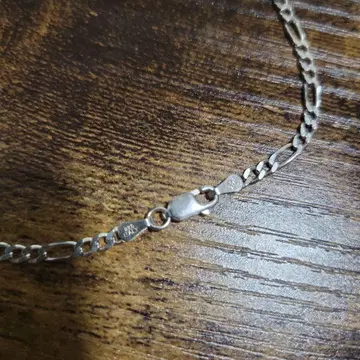 45cm 폭 3mm [ 피가로 체인 ] 이탈리안 실버 925 목걸이