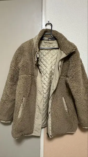 ROXY 보아 자켓 L 브라운 베이지 아우터 록시