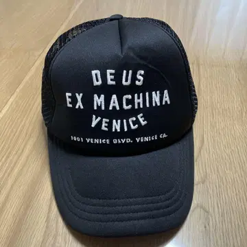 DEUS EX MACHINE 캡 모자 메쉬 로고 블랙 남성용