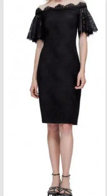 오토 쿠튀르 타다시 쇼지 품격 있는 레이스 사용이 멋진 페미닌 원피스