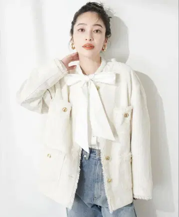 내추럴 꾸뛰르 트위드 자켓