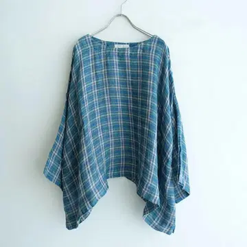 2020/ 네스트로브 nest Robe 체크 린넨 거즈 풀오버