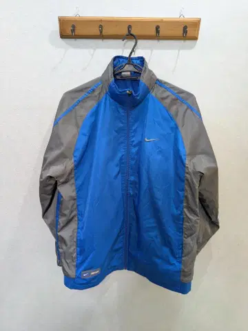 나이키 풀 지퍼 자켓 파랑/그레이