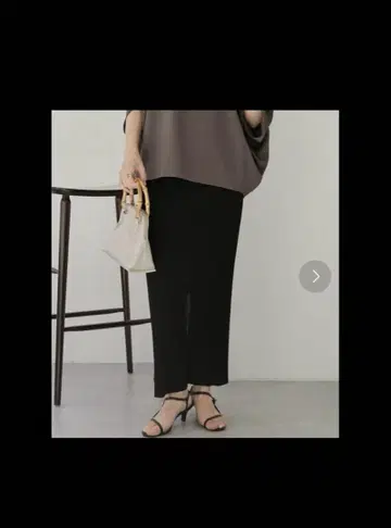 미사용 새상품 콜라주 개럴개런트 리브 타이트 스커트 허리밴딩