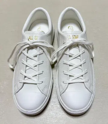 컨버스 올스타 쿠페 가죽 OX 화이트 22.5cm 새상품