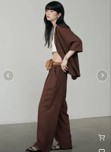 LARUTA 린넨 느낌 5부 기장 자켓 팬츠 셋업 MAO 프로듀스