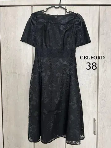 CELFORD A라인 레이스 원피스 38