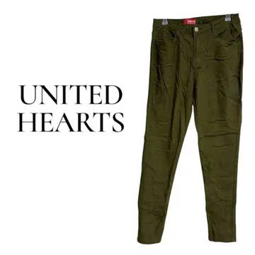 새상품급 UNITED HEARTS 카키 스키니 팬츠 스트레치 캐주얼
