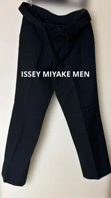 ISSEY MIYAKE MEN 사이즈 3 면 100% 블랙 슬랙스