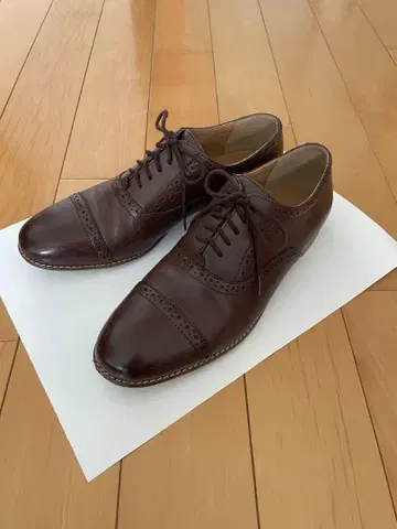 MUJI 다크 브라운 레이스업 슈즈 L