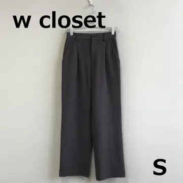 A1007A07 [ w closet ] 하이웨스트 센터 프레스 팬츠