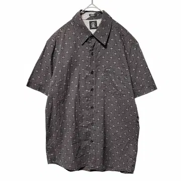 새상품급 [ VOLCOM ] 볼컴 반팔 슬림핏 셔츠 드롭 무늬 (S)