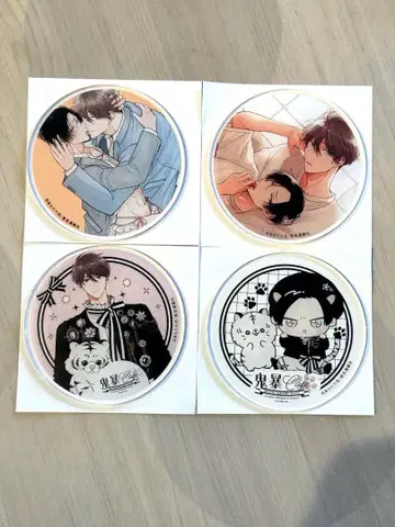 귀폭 cafe 아크릴 코스터 4종