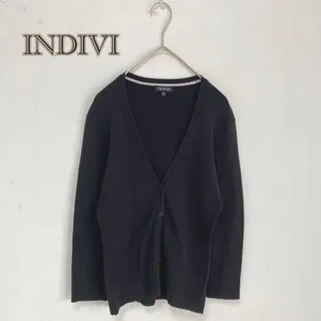 [INDIVI] 가디건 [38] V넥 겉옷 크롭