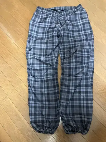 체크 무늬 카고 팬츠 ( 그레이 / 네이비 )
