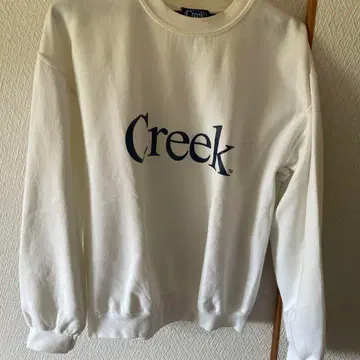 Creek 화이트 맨투맨 M 사이즈