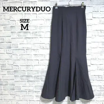 [ 머큐리 듀오 ] 레이스업 슬릿 머메이드 롱 스커트