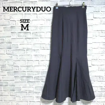 [ 머큐리 듀오 ] 레이스업 슬릿 머메이드 롱 스커트