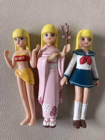 레트로 당시물 타카라 리카짱 인형 3체 세트