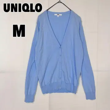 유니클로 UV컷 수피마 코튼 V넥 가디건