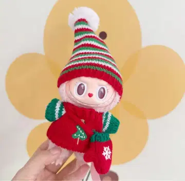 라부부 의류 labubu 의류 크리스마스 스웨터 라부부 Christmas