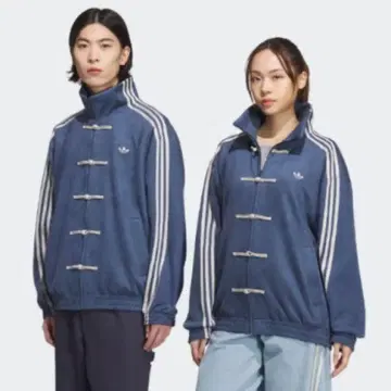 데님 블루 더플 코트 저지