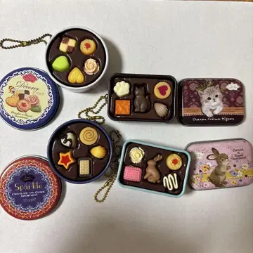 가챠 토이스피 캔 초코 쿠키 마스코트 DECORER 4종 세트