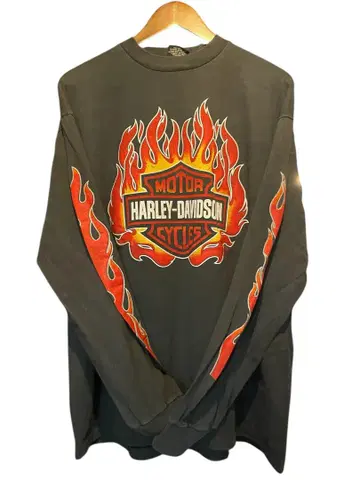 Harley-Davidson 프레임 긴팔 티셔츠