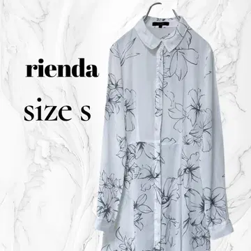 rienda 꽃무늬 셔츠 원피스 S 사이즈