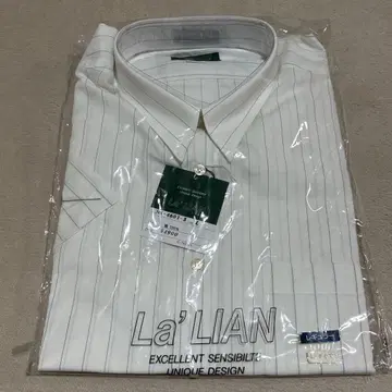 La'Lian 반팔 와이셔츠 L 사이즈 스트라이프 남성용 Y셔츠