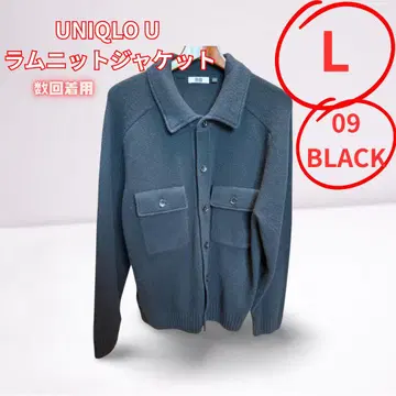 UNIQLO U 라무 니트 자켓 L 09 블랙
