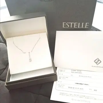정가 66000 새상품 ESTELLE 플라티나 다이아 목걸이