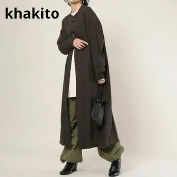 W87 khakito 차이나 롱 가운 원피스