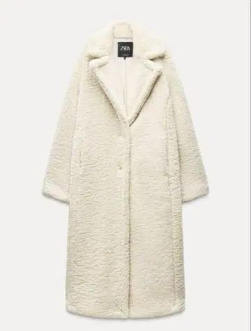 ZARA 롱 기장 보아 코트