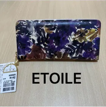 ETOILE 소가죽 보타니컬 플라워 장지갑 새상품