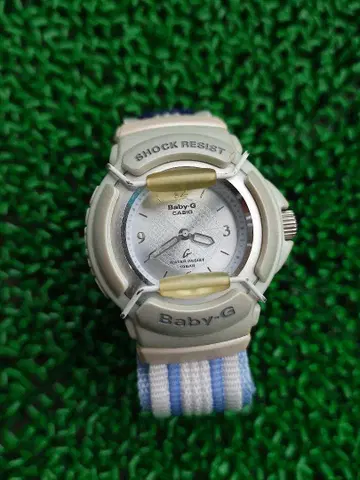 Casio Baby-G 손목시계 쇼크 레지스트 화이트