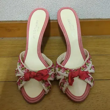 미사용 새상품 질스튜어트 JILL STUART 핑크 리본 샌들