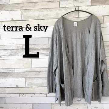인기 terra & sky [ L ] 그레이 가디건 겉옷 여성용
