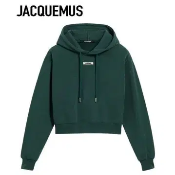 미사용 새상품 JACQUEMUS 그로그랭 로고 후드티 M 그린 계열